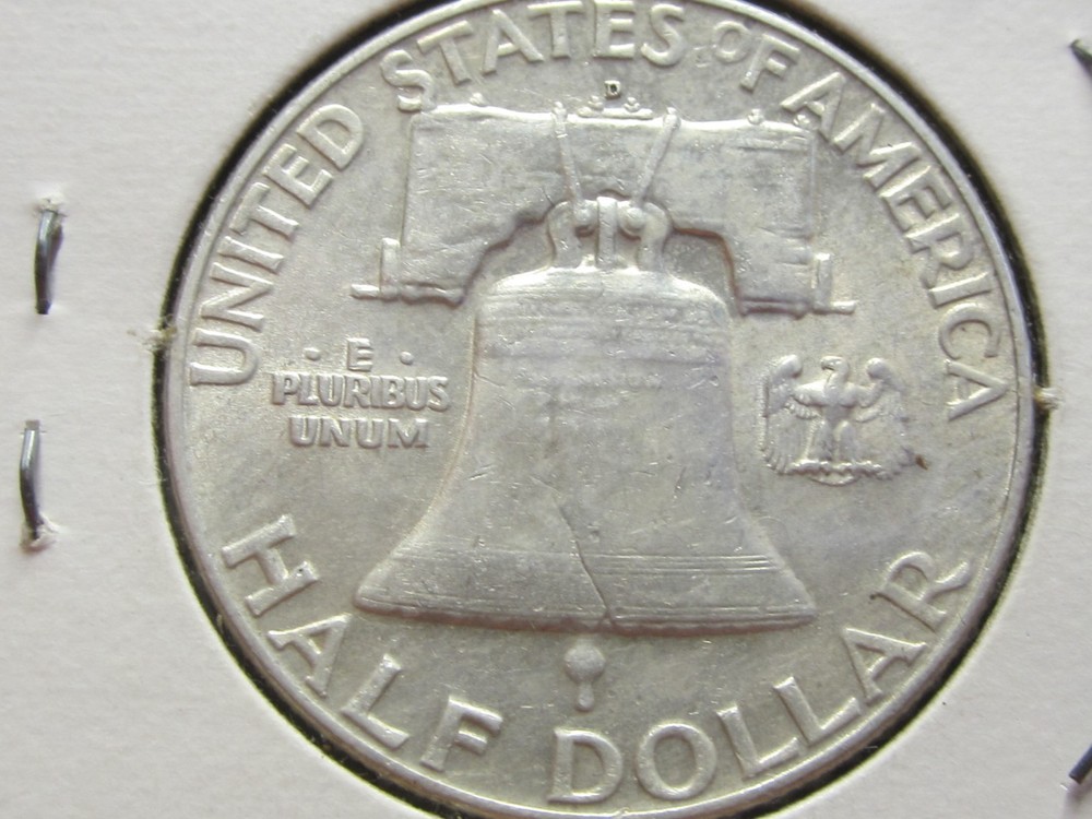 1952 D Franklin Silver Half Dollar 50C