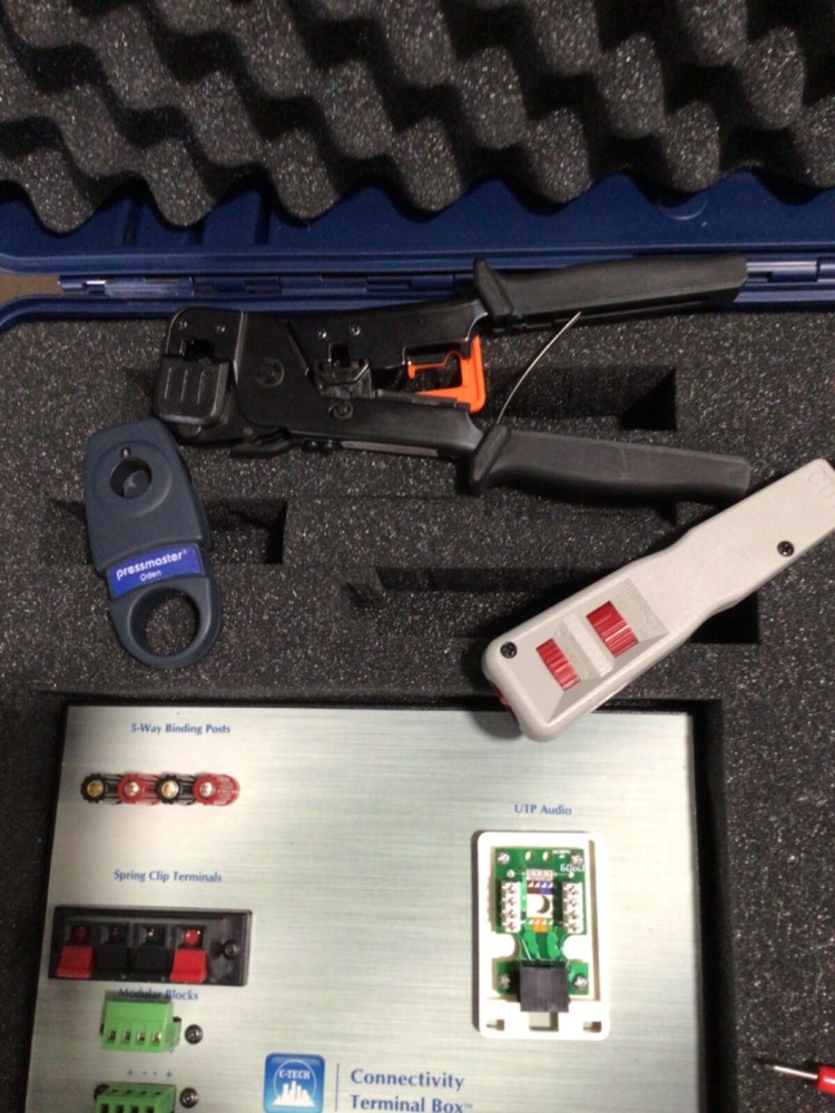 C-Tech Training Tester Case system kit home audio ?? copper cable ??