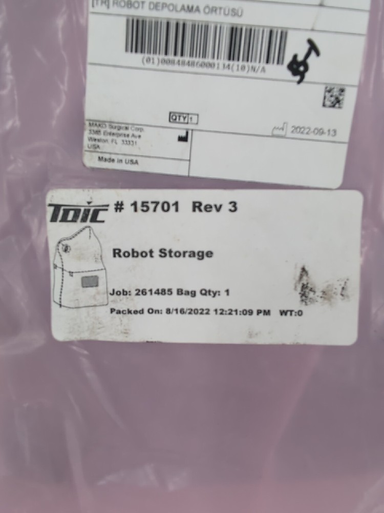 TDIC # 15701 , Robot Storage Cover Blue Protective Cover