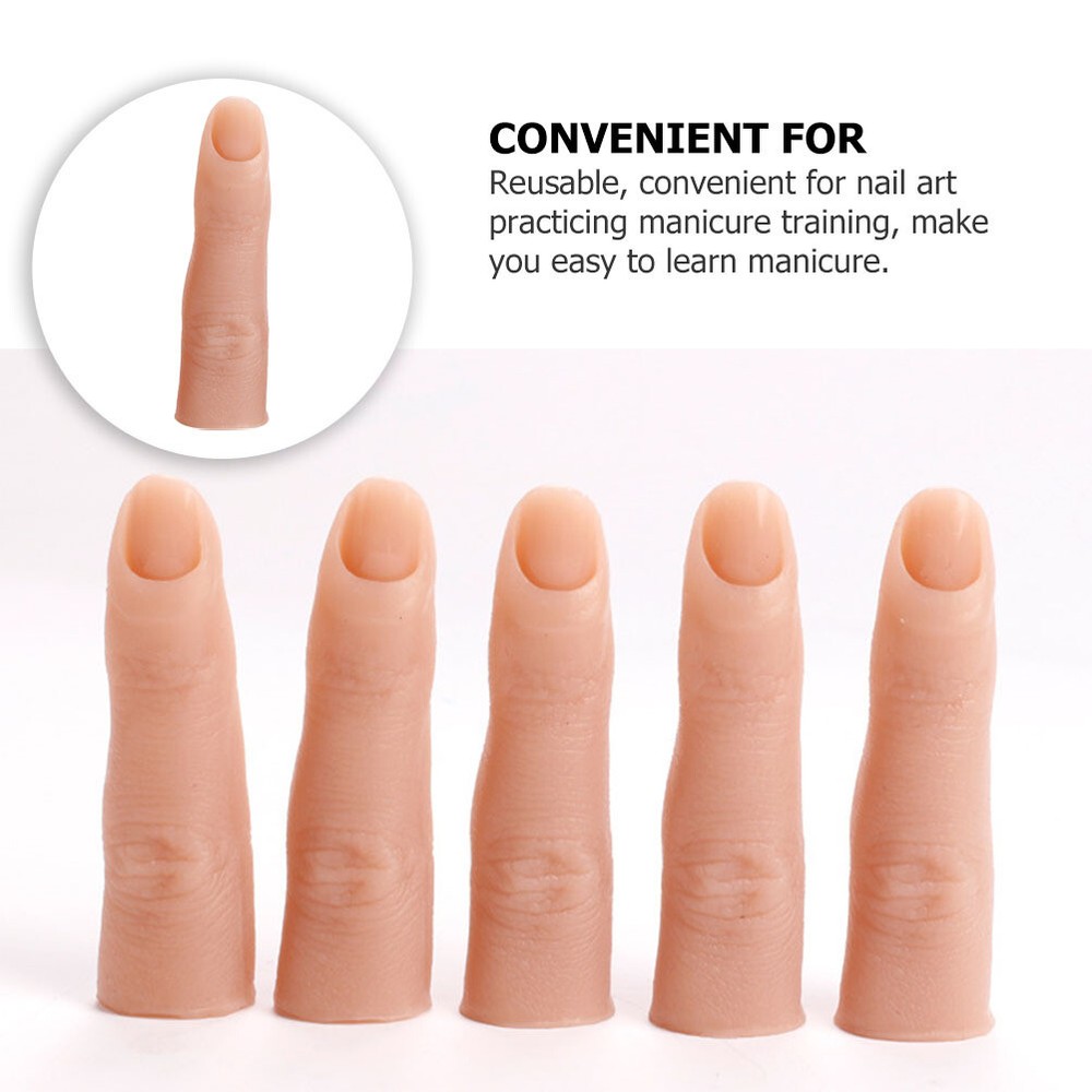 Prosthetic Finger Tips Realistic Silicone Hand Full Practice Tools Hands Fake