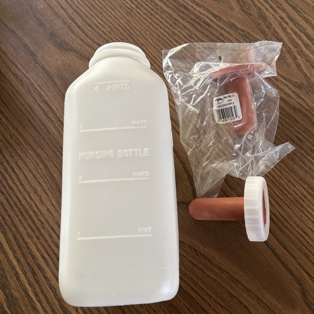 Calf Bottle & Extra Nipple