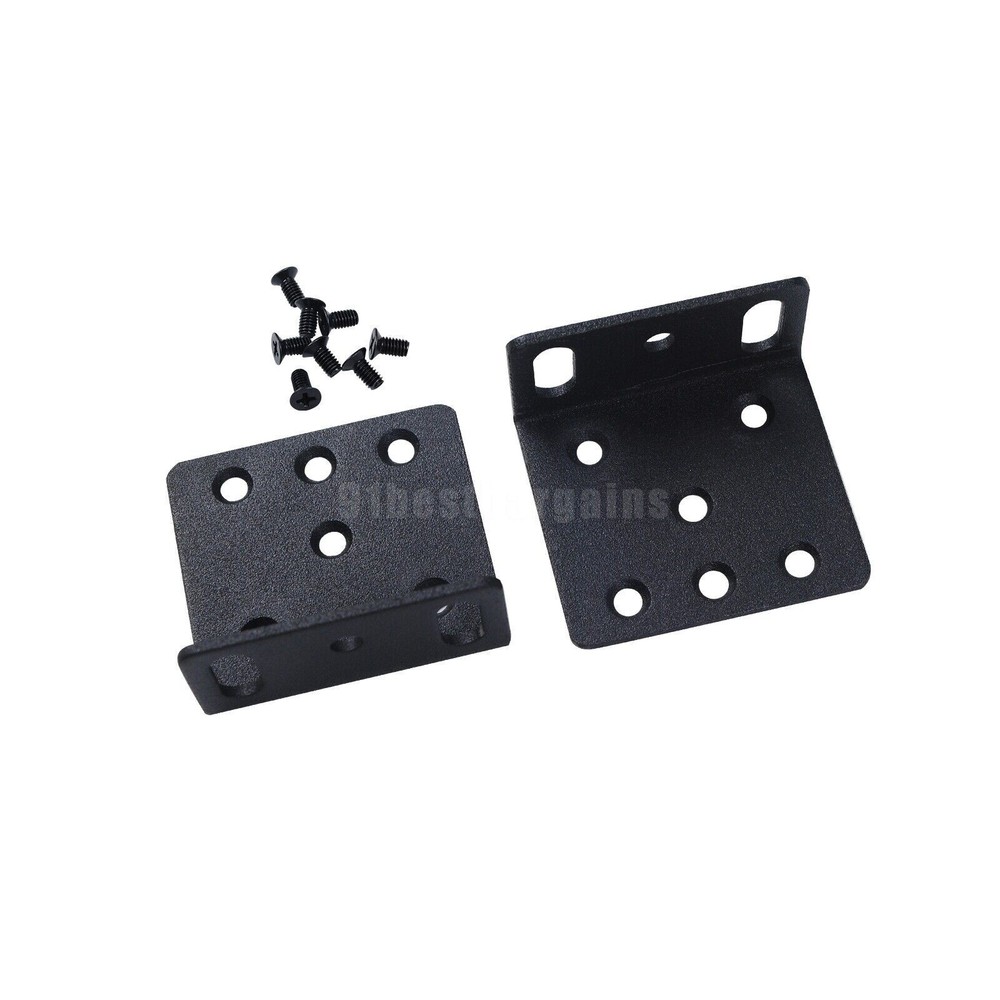 1Pair Rack Mount kit ACS-2811RM-19 bracket for Cisco 2811 Black