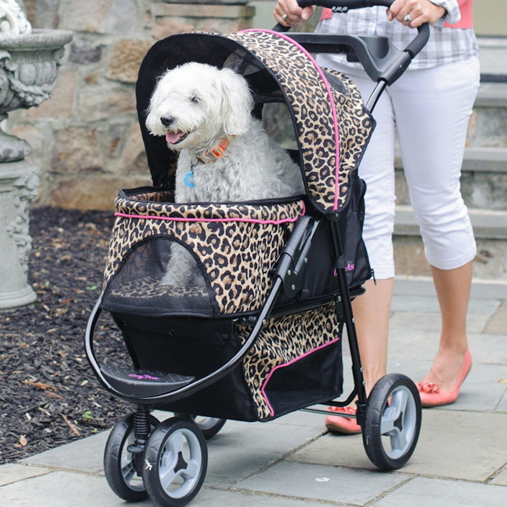 Promenade Pet Stroller, Cheetah Brown