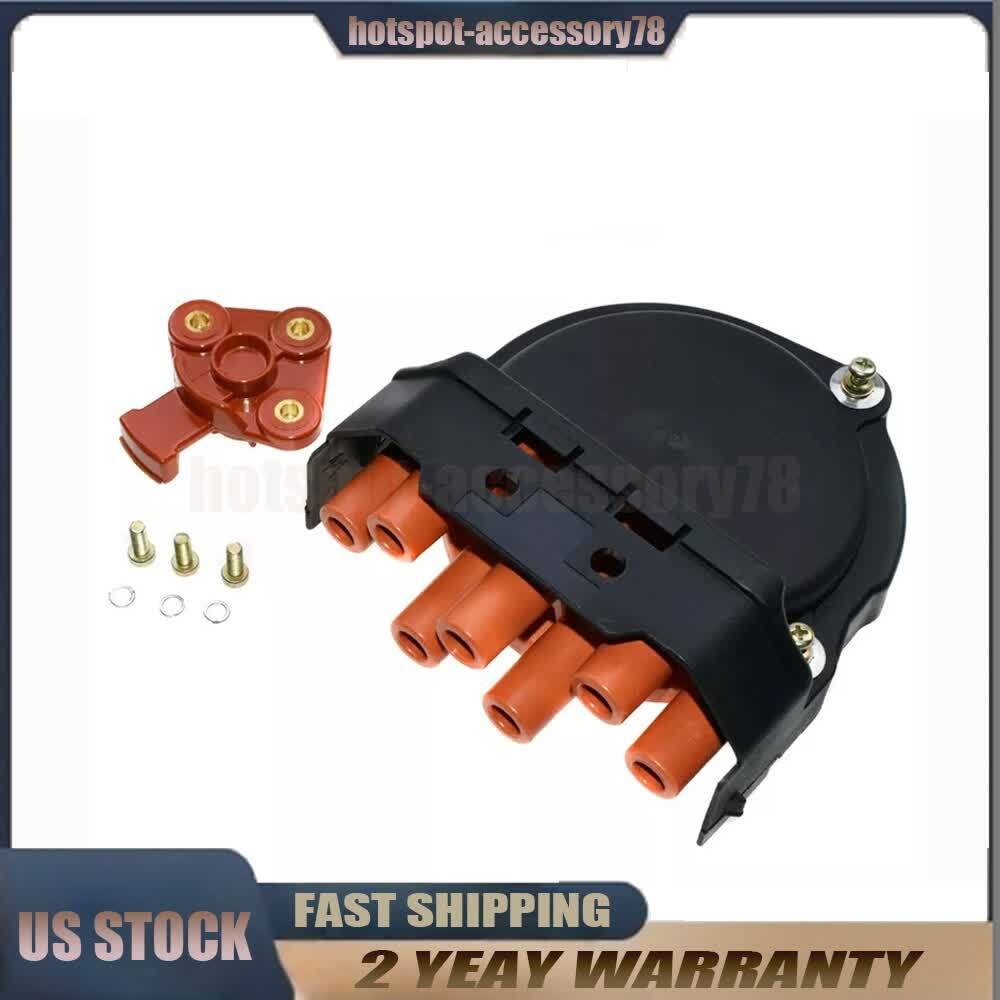 For BMW E23 E24 E28 E30 E31 E32 New Distributor Cap & Rotor 12111725070 US
