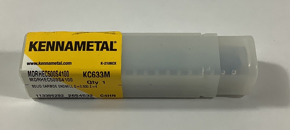 Kennametal Solid Carbide Endmill D KC633M