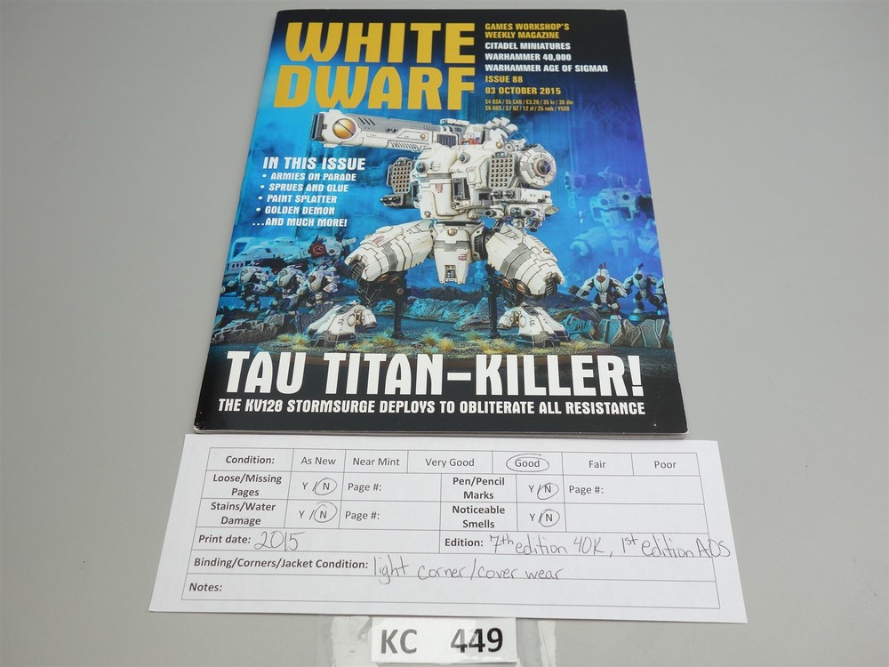 White Dwarf: Issue 88 - 03 October 2015 (Games Workshop)