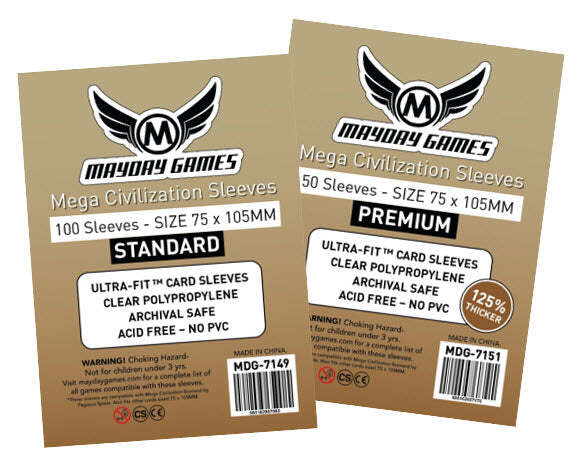 Mega Civilization Sleeves (75x105mm)