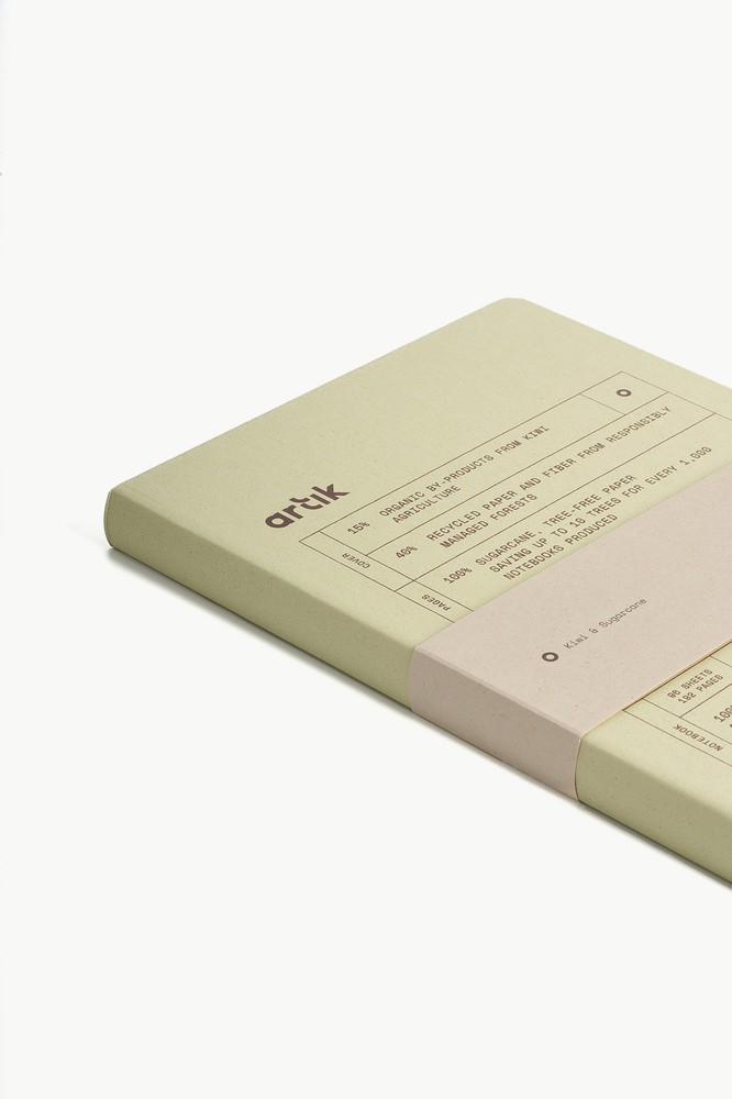 Artik A5 Notebook in Kiwi - Plain- NEW