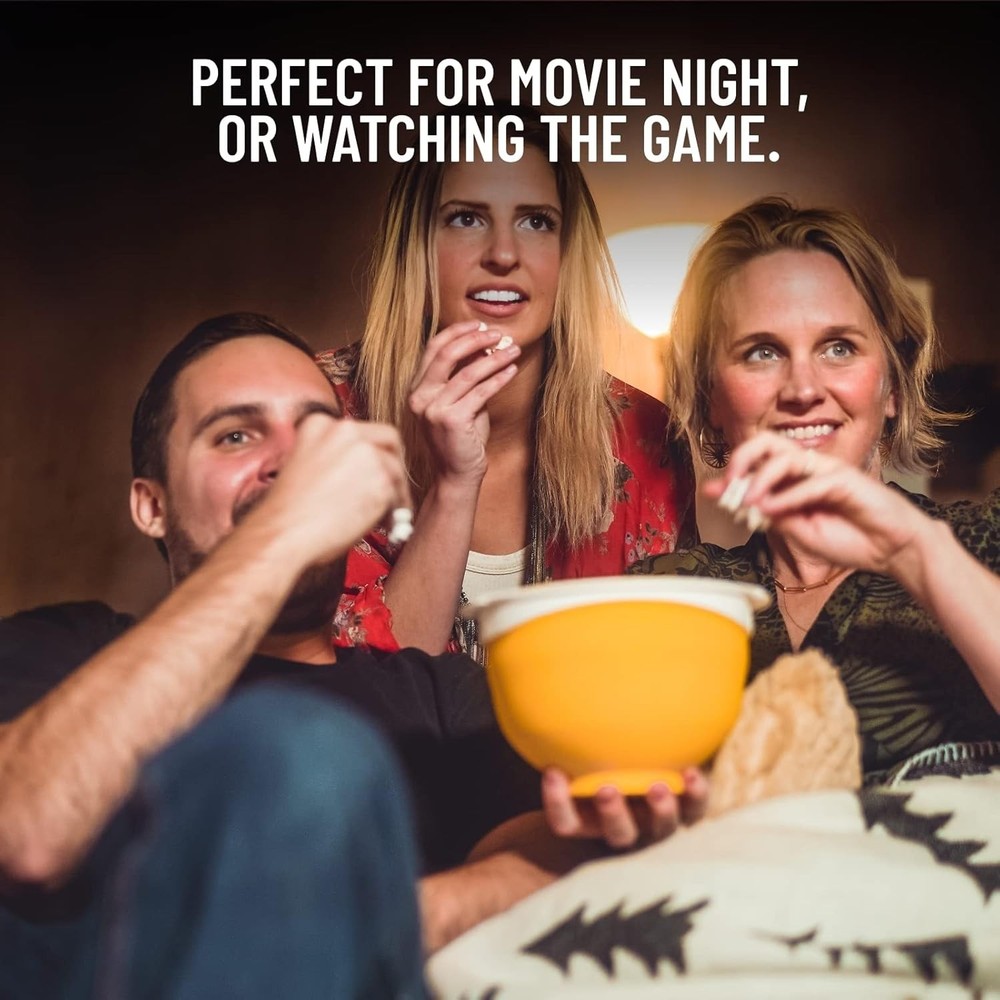 Popcorn Maker — Microwave-Safe Popcorn Maker with Foldable Bowl