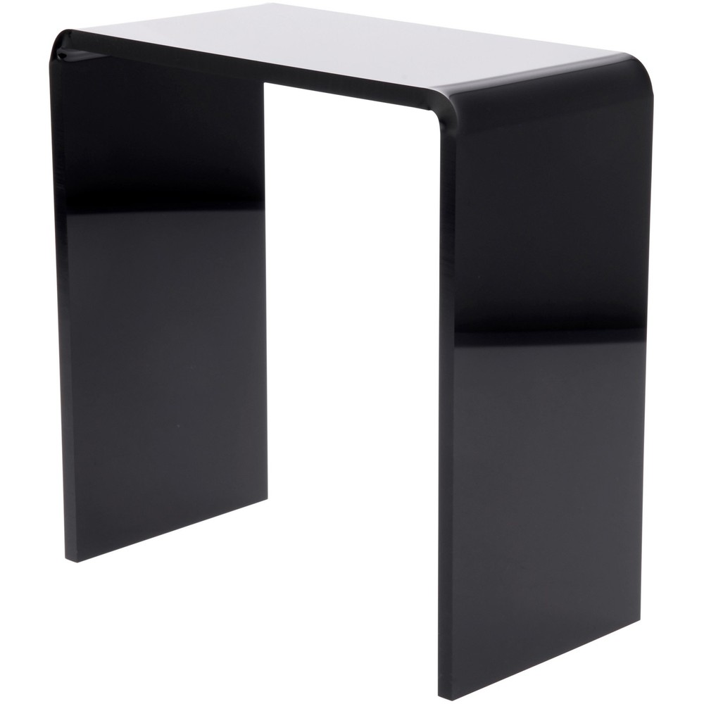 Plymor Black Acrylic Vertical Rectangular Display Riser, 10" H x 10" W x 5" D