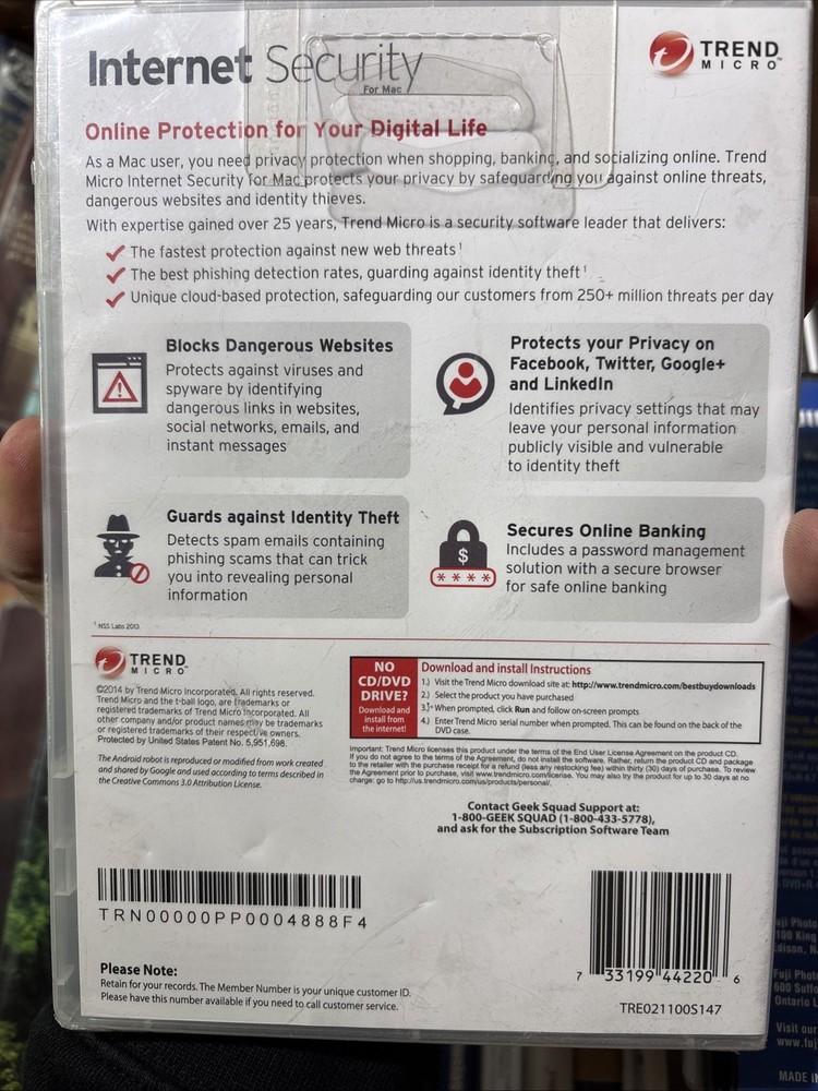 Trend Micro Titanium Internet Security 3 Devices Apple Windows Android