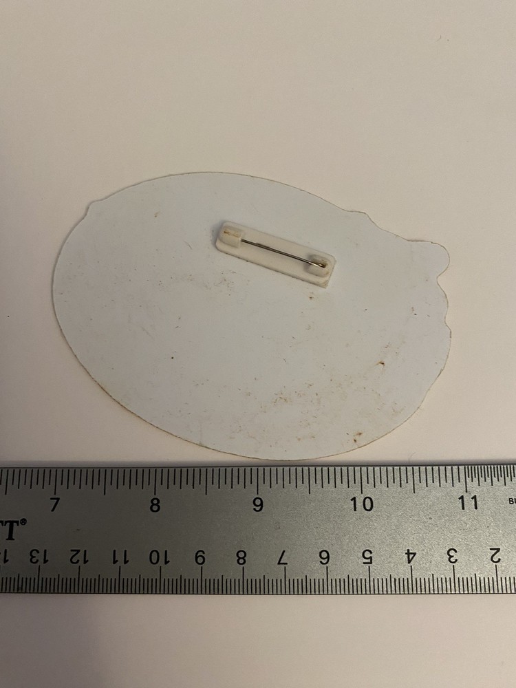 Ask Me About Aussie Land Pin Back Button Cardboard P104