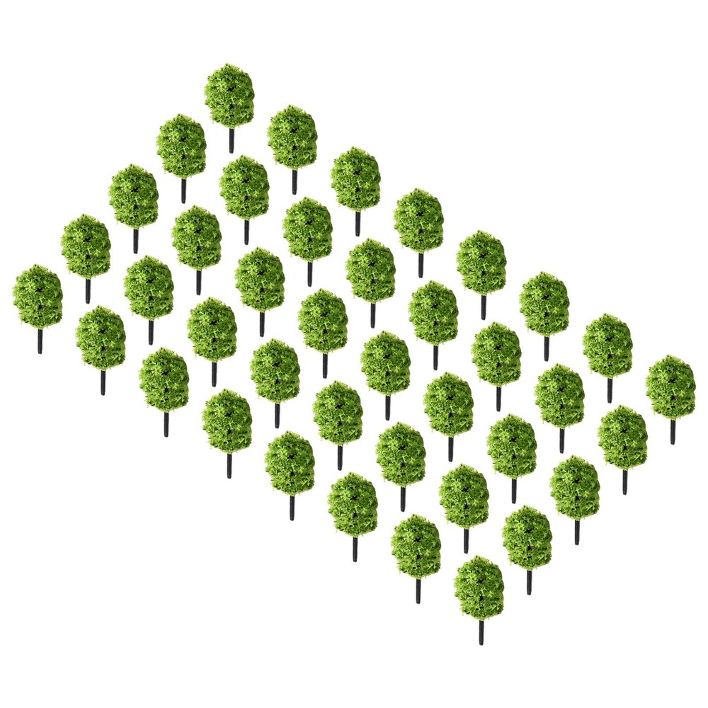 Model tree Model Tree 40Pcs Park Plastic Railroad Train Landscape 1:100