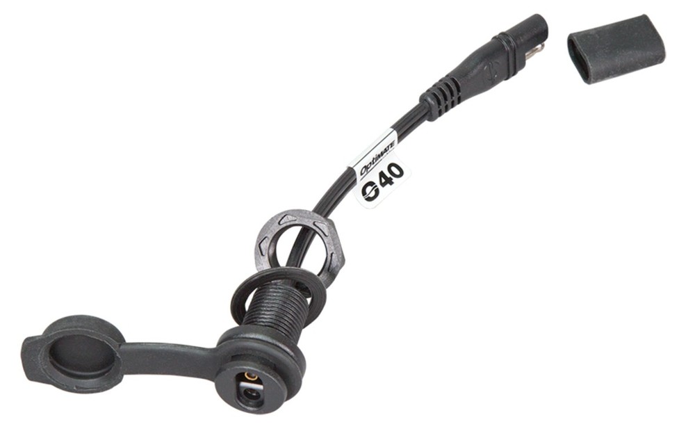 Tecmate OptiMate Weatherproof SAE Socket Panel Mount Cable (O-40S)