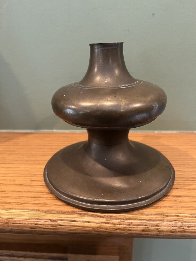 Antique Brass Hookah Base Pot Signed on the Bottom
