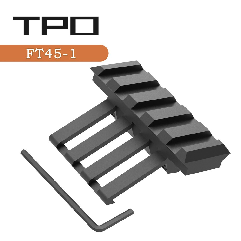 45 Degree Angled Offset Skeleton Side Rail Scope Accessory Sight Mount US SELLER