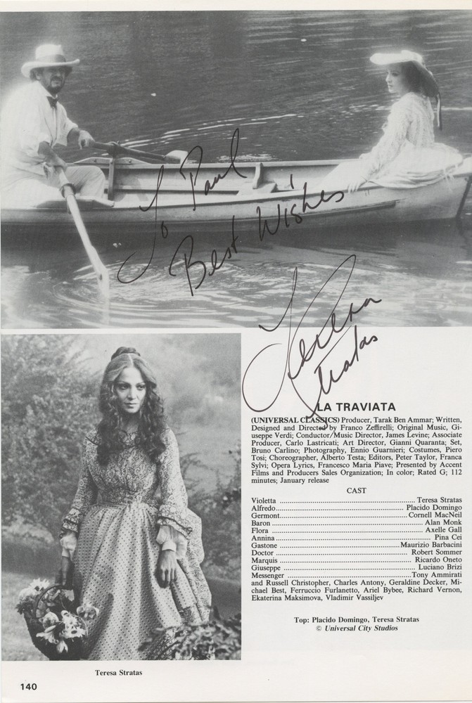 [Opera] Signed Documents: PAVAROTTI, DOMINCO, TEBALDI, SUTHERLAND ETC.