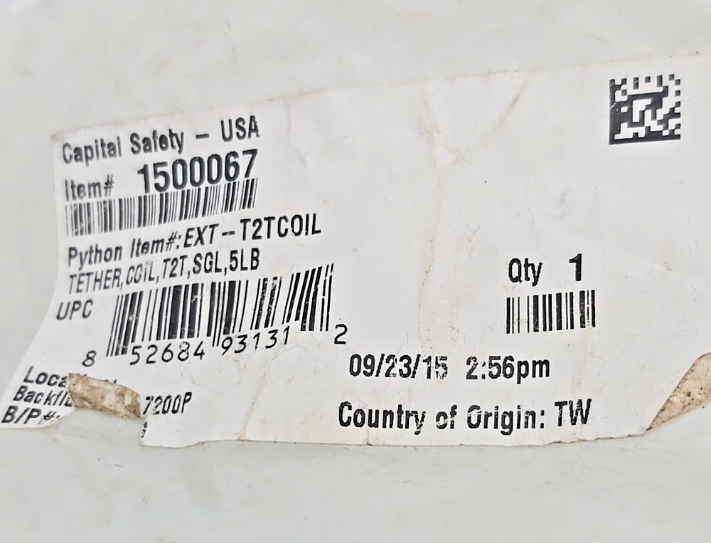 Fall Protection For Tools Tether Coil T2T Trigger To Trigger 1500067