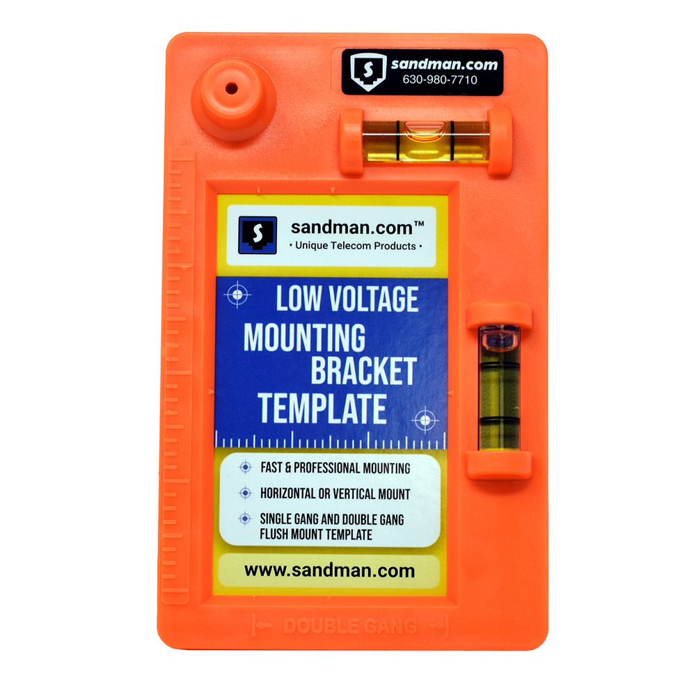 Low Voltage Mounting Template with Levels