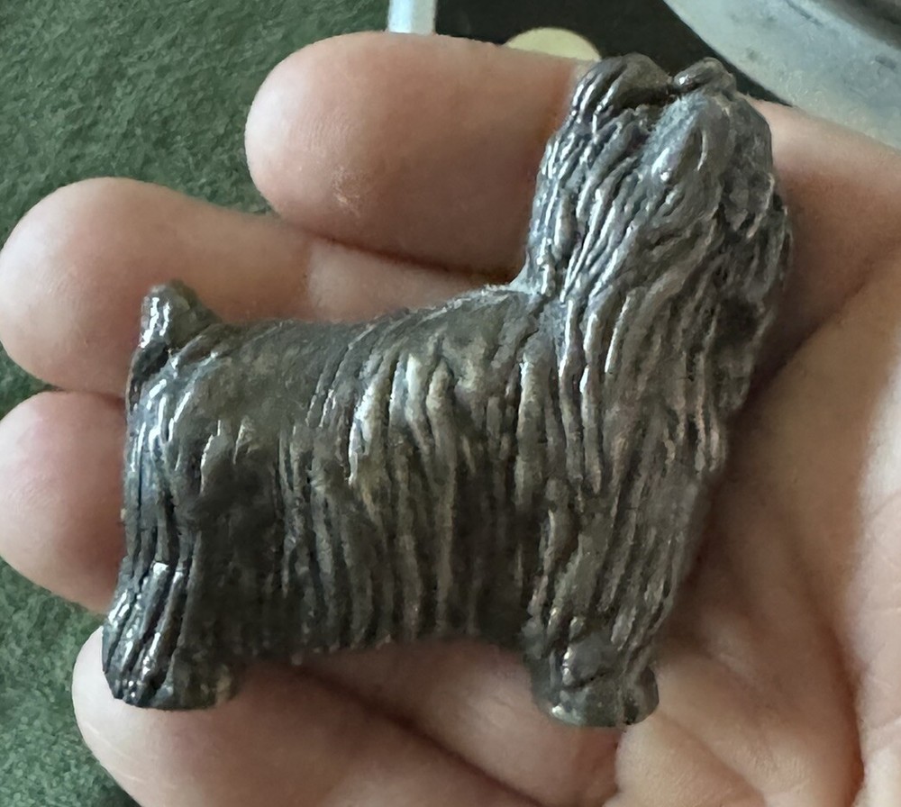 Sterling Silver Terrier Dog Figurine