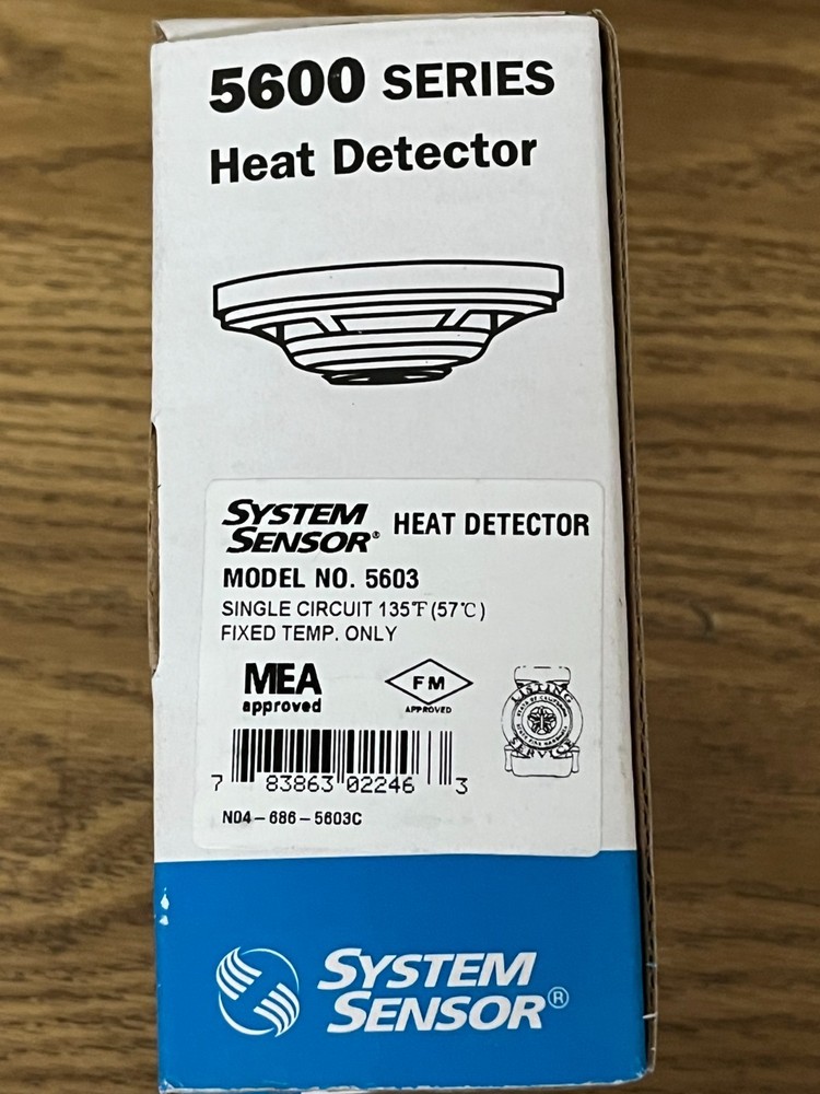 System Sensor 5603 135F Fixed Temp, Single-Circuit Mechanical Heat Detector