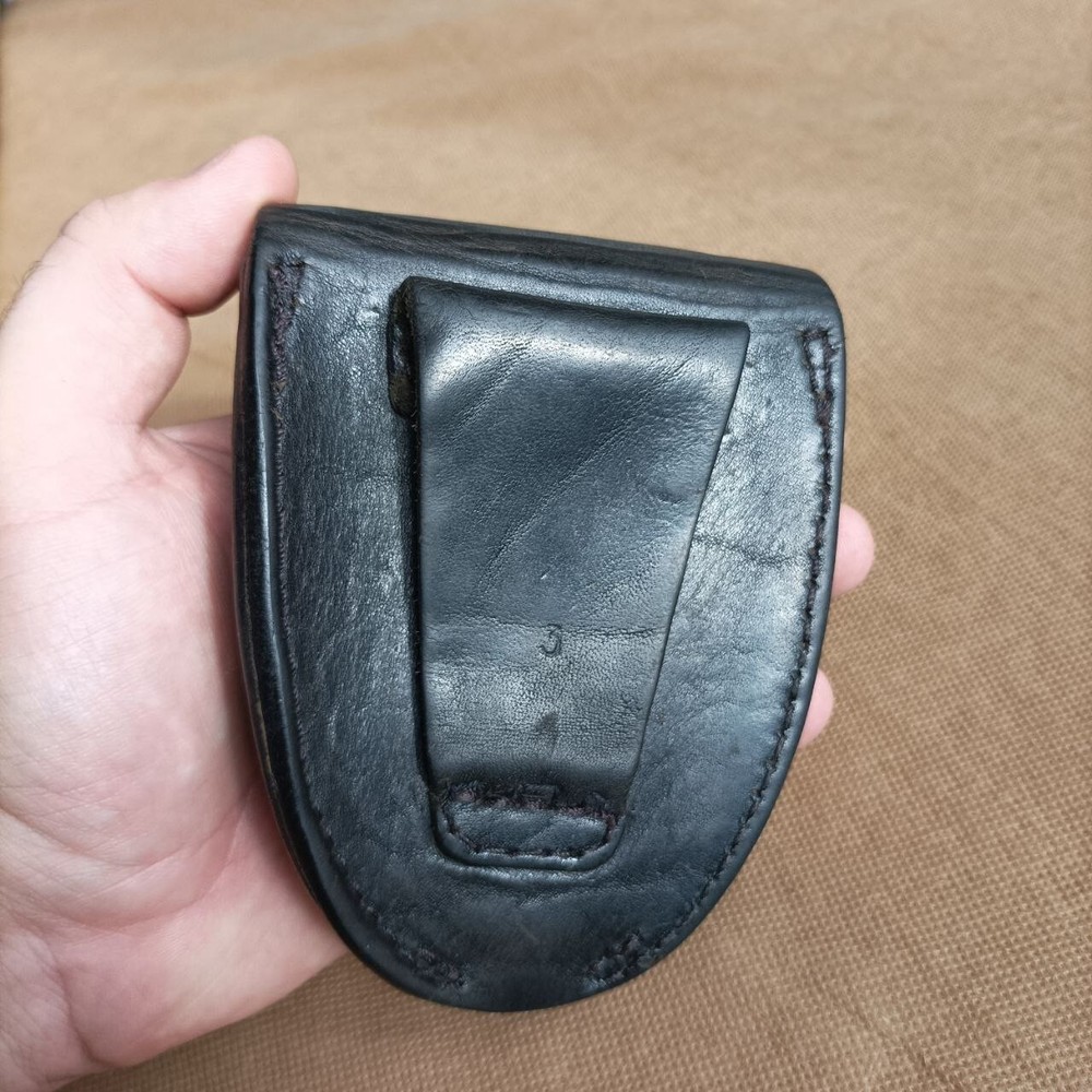Vintage USSR leather Case for handcuffs