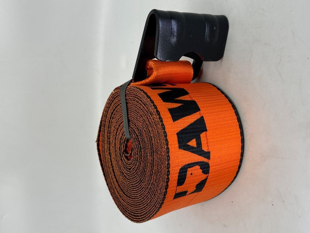 4"X30' Heavy Duty Winch Strap with Flat Hook 4 Pack