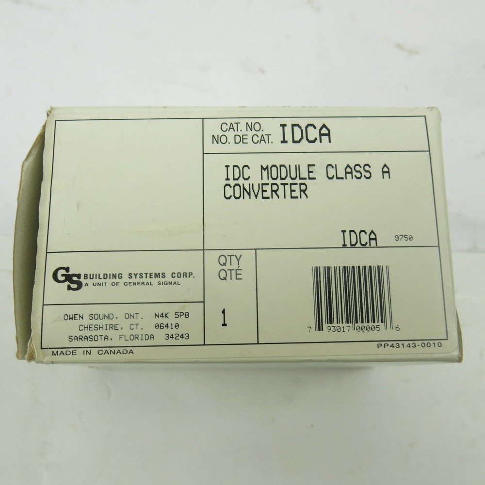 Edwards EST IDCA Module Class A Converter GS Building Systems - NOS