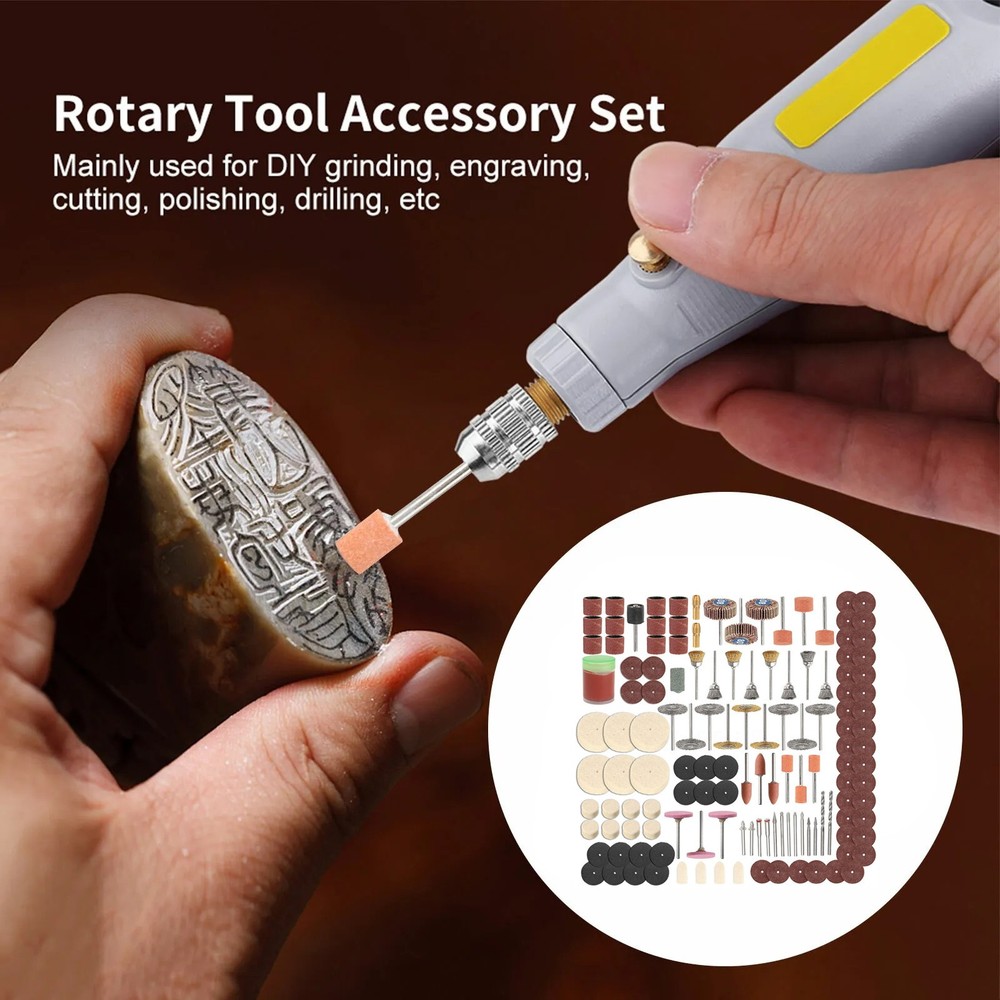 350pcs Rotary Tools Accessories For Dremel Sanding Polishing Tool Grinding Kit
