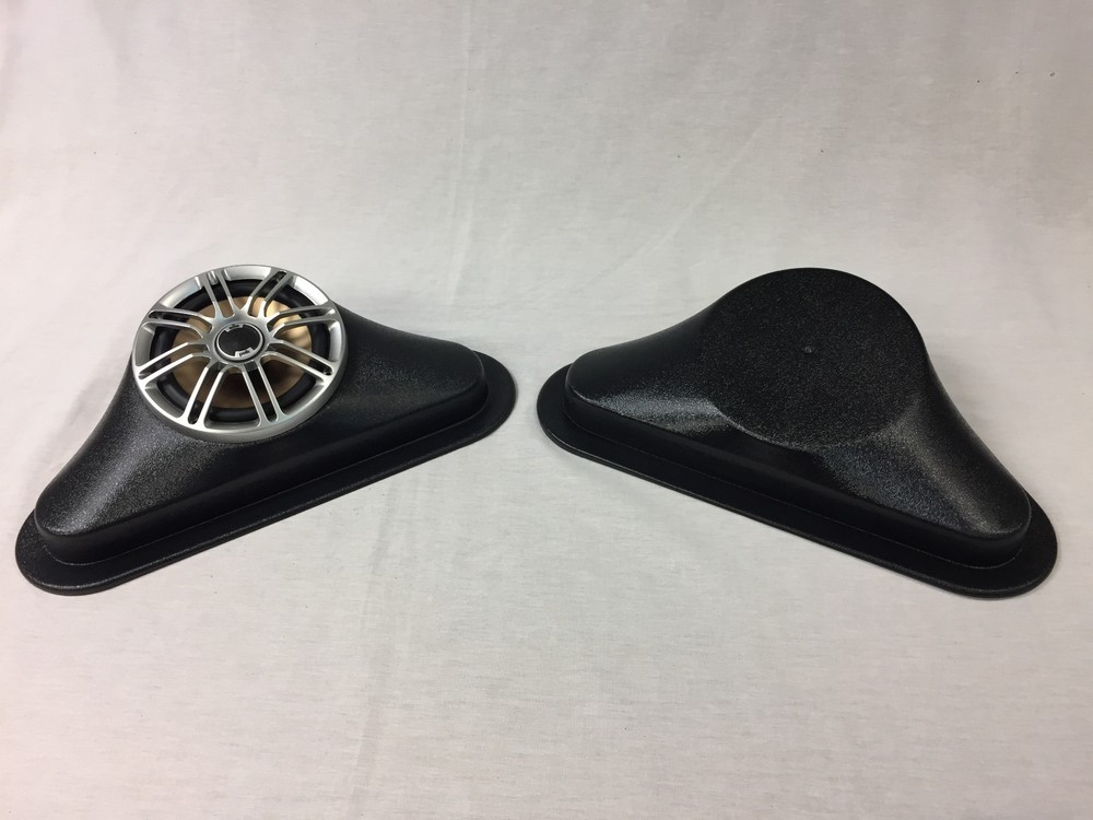 6.5 Speaker Pods - Corner, Angled With Bottom and Mounting Flange