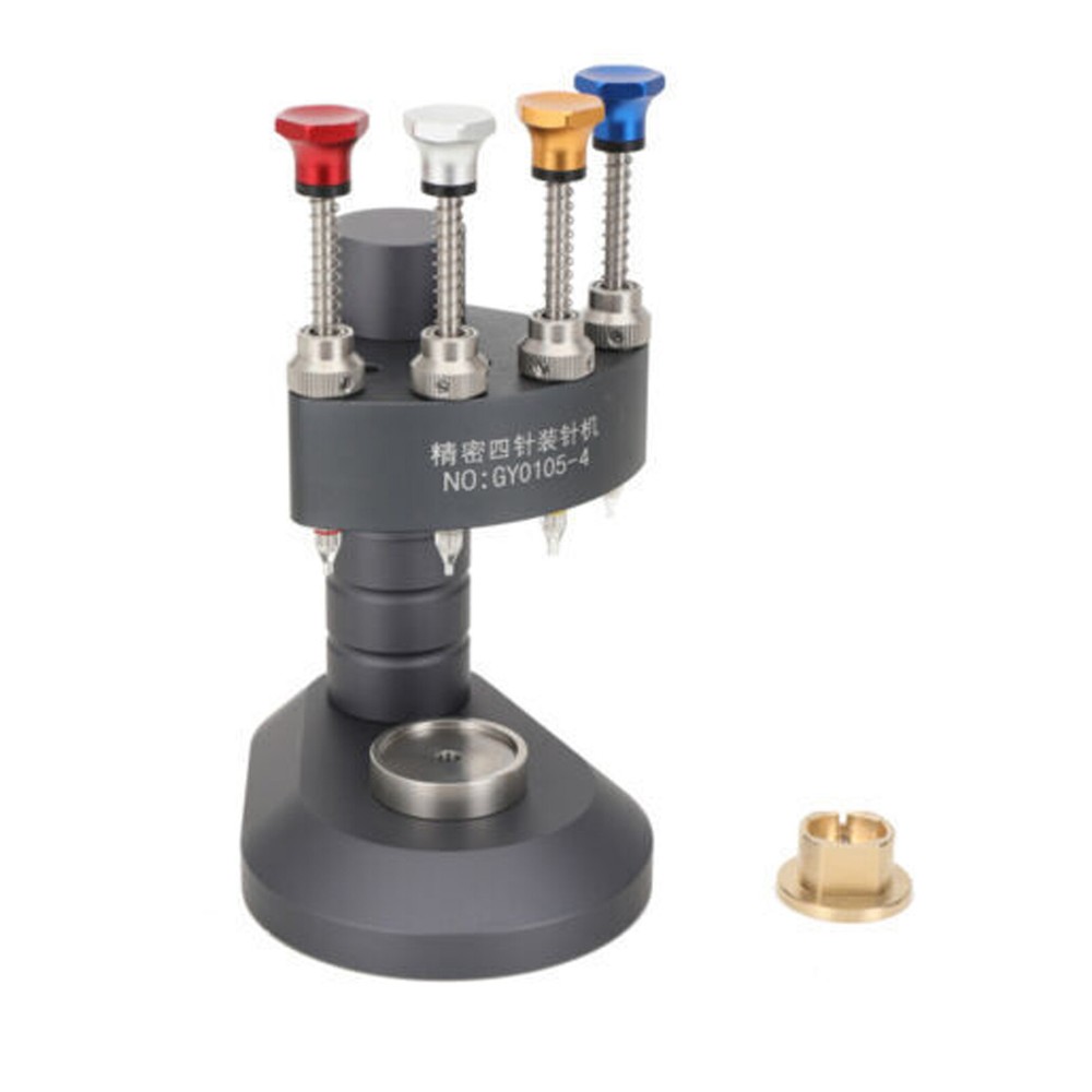 High-Precision 4 Pin Watch Hand Presser Press Kit Watchmaker Repair Setting Tool