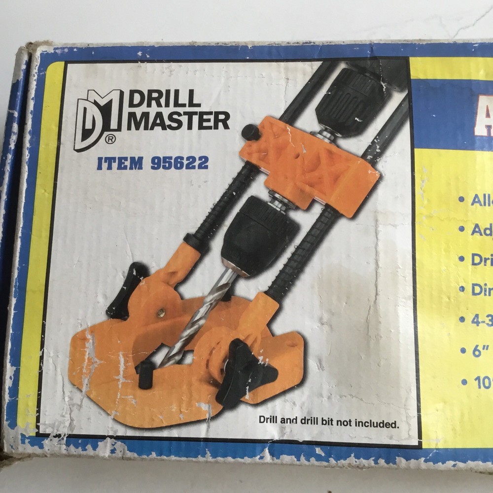 Drill Master Multi Angle Drill Guide Item #95622 Damaged Box READ 6” Max Width