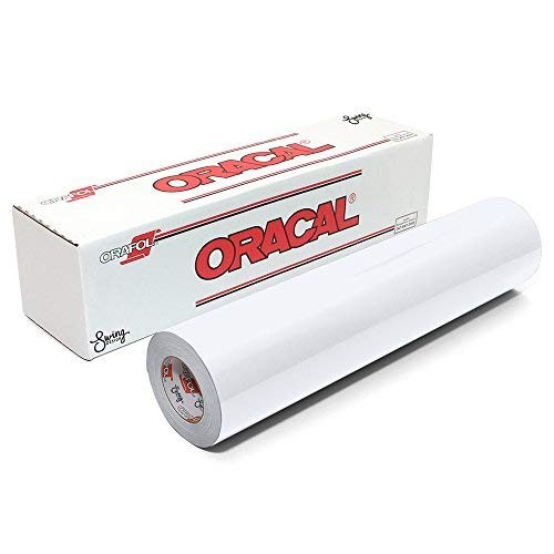 651 Permanent Glossy Vinyl - White - 12" x 25ft