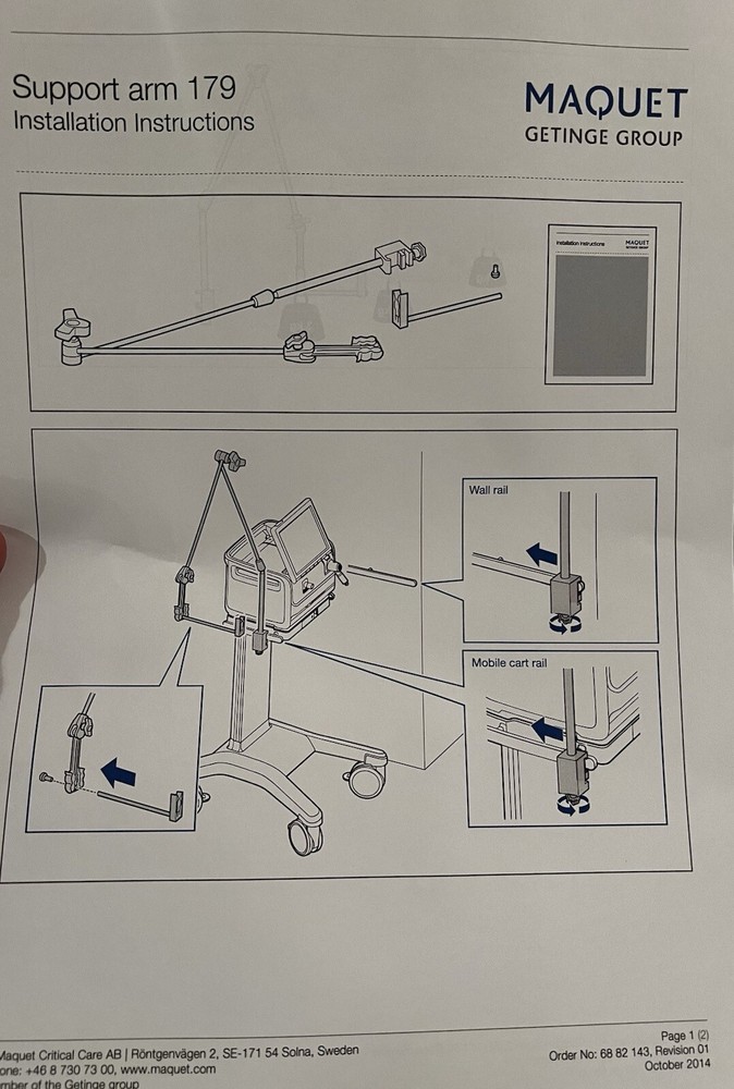 Maquet Support Arm 179