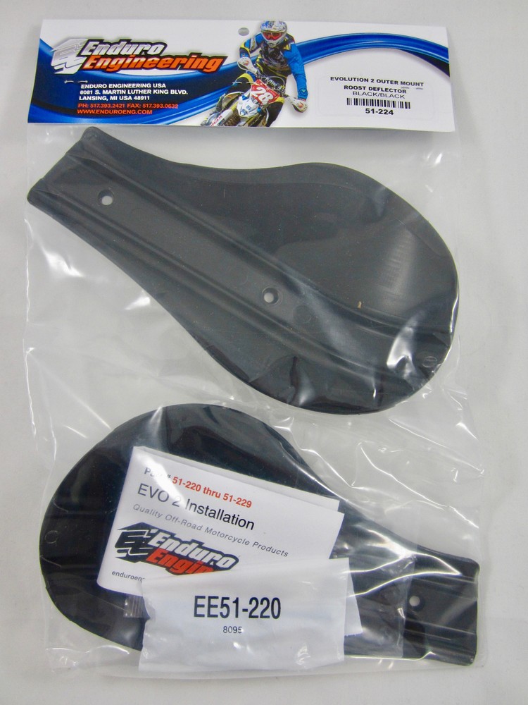 Enduro Engineering Evolution II Black 1-1/8" EVO 2 Black Plastic Handguards NEW