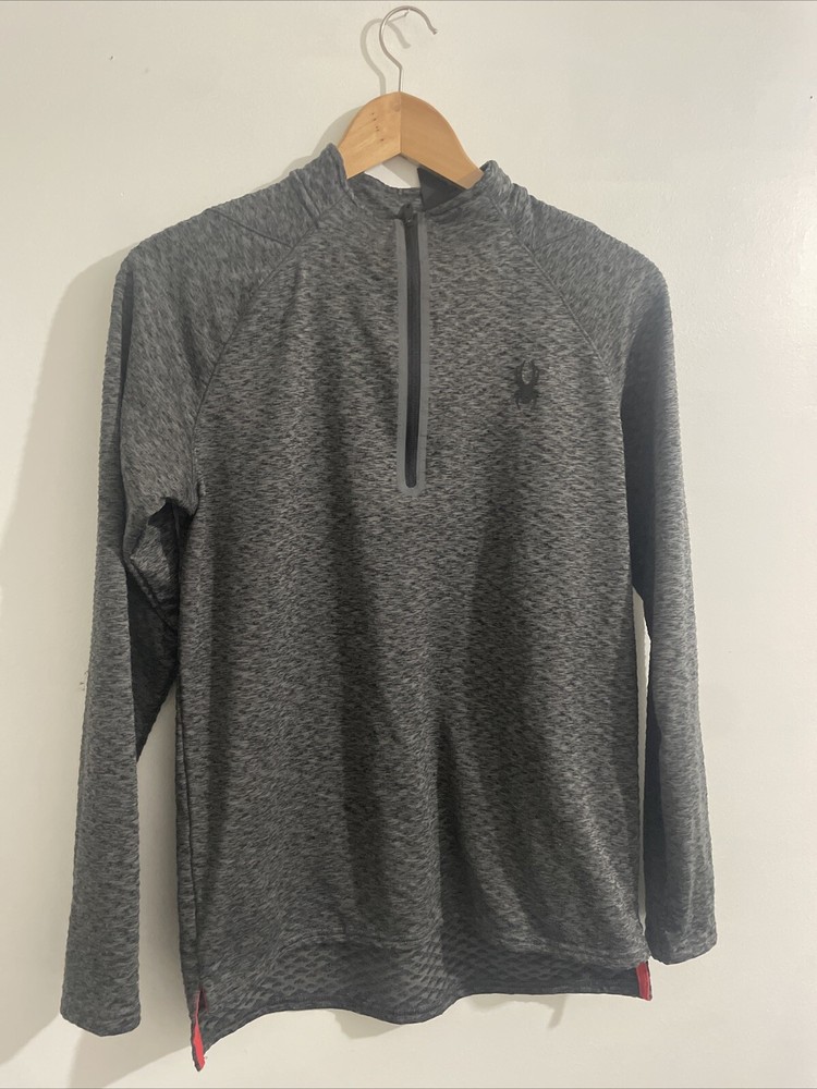 Spyder Active Men 1/4 Zip Pullover | Grey Medium
