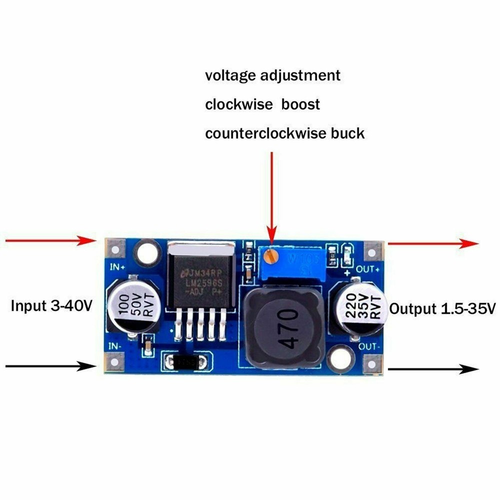5PC DC-DC LM2596 power Supply Buck Converter step-down module