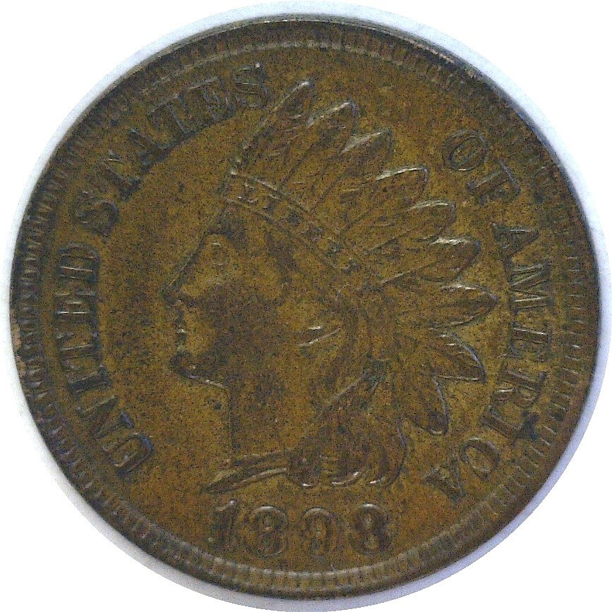 1898 1C Indian Head Cent Almost Uncirculated
