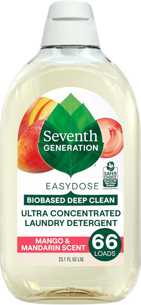 Seventh Generation Easydose Laundry Detergent, Ultra Concentrated: 66 Loads, Man