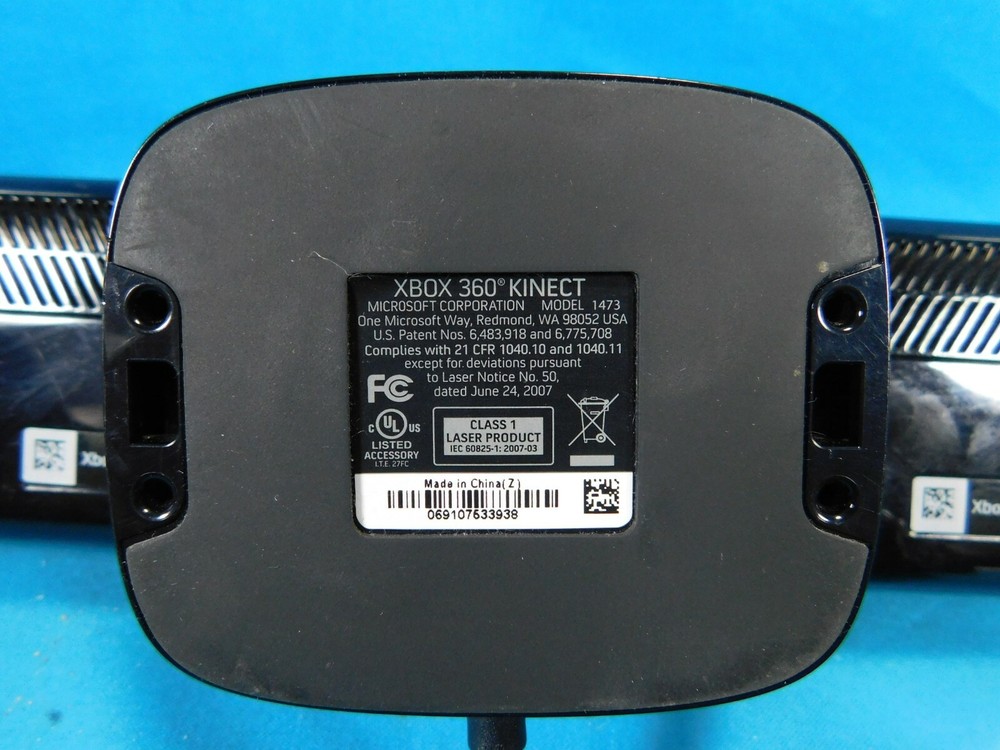 Microsoft Xbox 360 Kinect Sensor Camera Black Model #1414 - Tested & Working