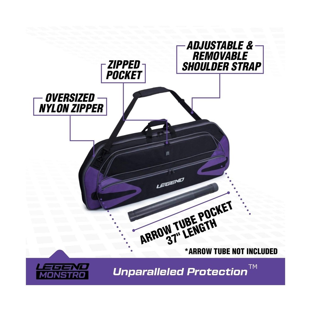 Legend Monstro Professional Soft Bow Case for Compound Bow - Travel Archery C...