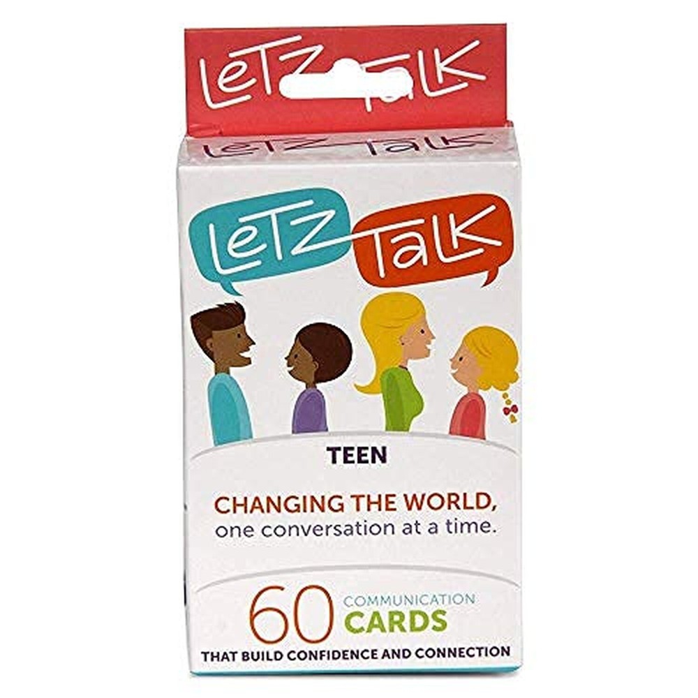 Letz Talk Conversation Cards for Teens - Communication Topics, Conversation S...