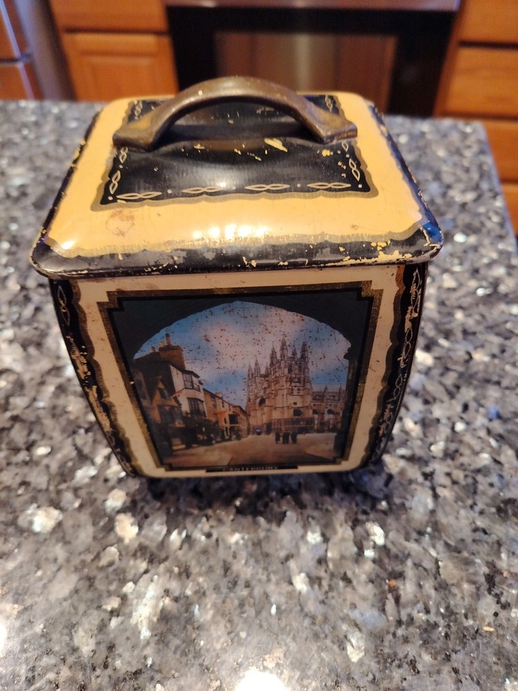 Vintage Edward Sharp & Sons Ltd Tin Featuring Famous British Cathedrals