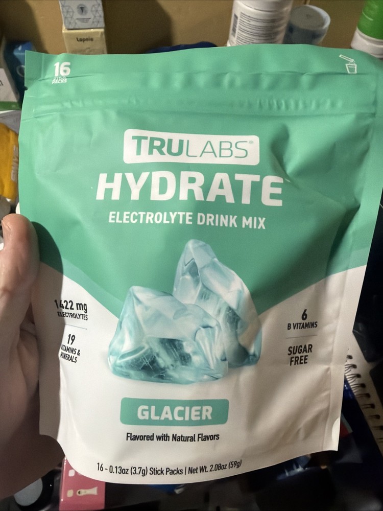 Hydrate Electrolyte Drink Mix 16 Stick Packs