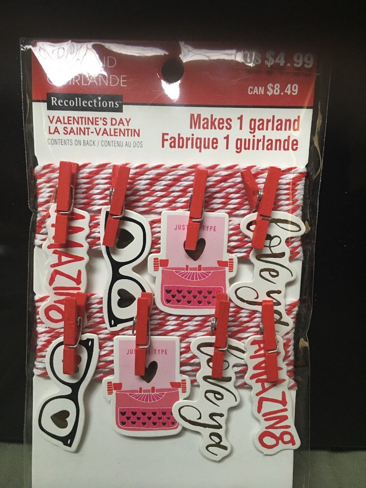 Recollections Valentine's Day Mini Garland New ❤️👓