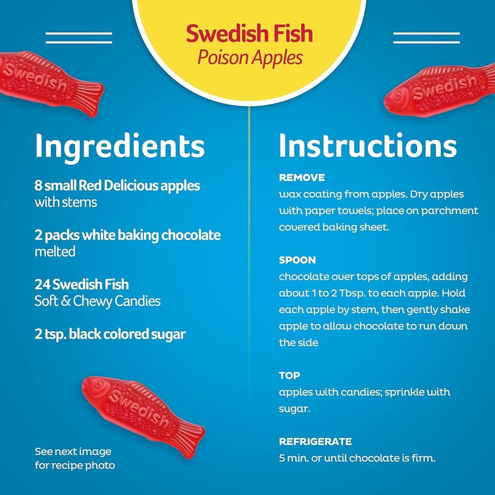 SWEDISH FISH Soft & Chewy Candy, Bulk Candy, 5 lb. FRESH