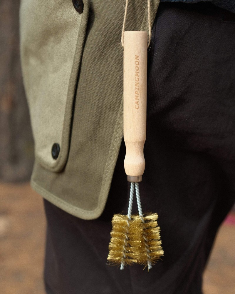 Camping Moon Dual-Head Copper BBQ Brush for Camping