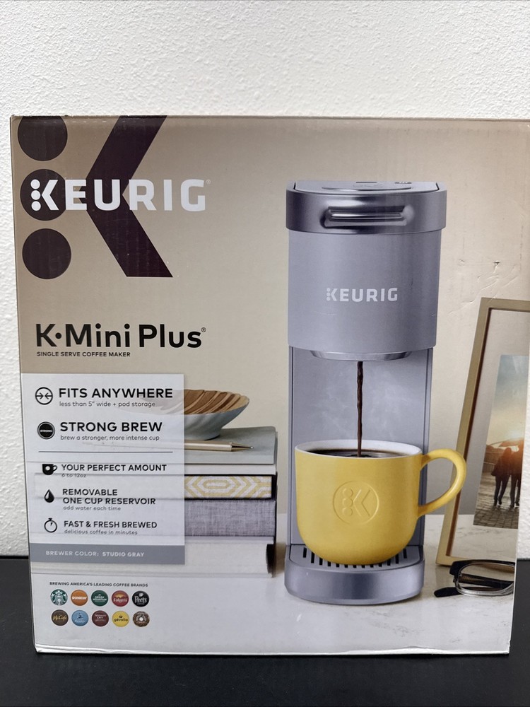 Keurig K-Mini Plus Single Serve K-Cup Pod Coffee Maker - Gray