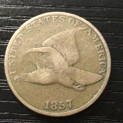1857 Flying Eagle Cent 1c, VG+. Great Strike! G41