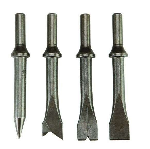 Central Pneumatic 68277 4" short chisel Bits New, Sealed 4pc.